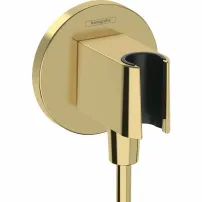 Hansgrohe FixFit златен конектор за душ с кръгъл държач