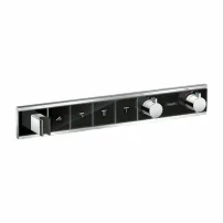 Hansgrohe Rainselect Смесител за душ с 4 функции и лъскав черен хромиран термостат
