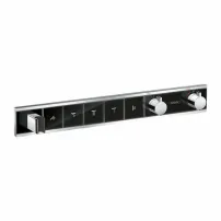 Hansgrohe Rainselect Вграден смесител за душ с 5 функции и черен хромиран термостат