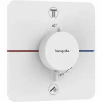 Hansgrohe ShowerSelect Comfort Q 2-функционален термостатичен смесител за душ, матово бяло