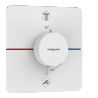 Hansgrohe ShowerSelect Comfort Q 2-функционален термостатичен смесител за душ, матово бяло EN1717