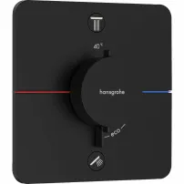 Hansgrohe ShowerSelect Comfort Q 2-функционален термостатичен смесител за душ, матово черен