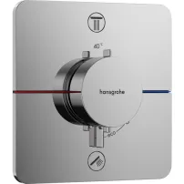 Hansgrohe ShowerSelect Comfort Q 2-функционален термостатичен смесител за душ за вграждане