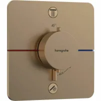 Hansgrohe ShowerSelect Comfort Q Термостатичен смесител за душ с 2 функции, четкан бронз, EN1717