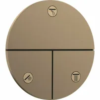 Hansgrohe ShowerSelect Comfort S 3-функционален скрит вентил, матиран бронз