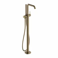 Hansgrohe Tecturis S свободностоящ смесител за вана/душ без скрито тяло, четкан бронз