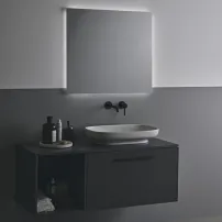 Ideal Standard i.life B окачен долен шкаф, матово кварцово сиво, 1 чекмедже, 80 см