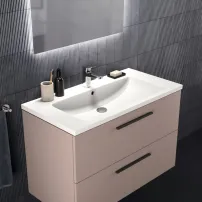Ideal Standard i.life B стенен шкаф за шкафове, сив - матово бежов, 2 чекмеджета, 100 см
