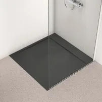 Ideal Standard i.life Ultra Flat S квадратно душ корито, наситено черно, 100x100 см
