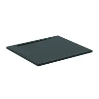 Ideal Standard i.life Ultra Flat S правоъгълно душ корито, наситено черно, 100x90 см