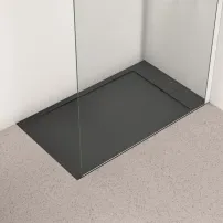 Ideal Standard i.life Ultra Flat S правоъгълно душ корито, наситено черно, 120x70 см