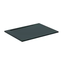 Ideal Standard i.life Ultra Flat S правоъгълно душ корито, наситено черно, 120x80 см