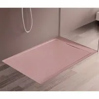 Inter Ceramic правоъгълно композитно душ корито 120x80 см розово