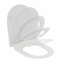 Капак за тоалетна чиния с плавно затваряне Ideal Standard i.life O бял тънък с бързо освобождаване