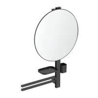 Комплект аксесоари за мивка Ideal Standard Alu+ матово черно 80 см, изработен от алуминий