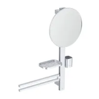 Комплект аксесоари за мивка Ideal Standard Alu+ матово сребрист 70 см, изработен от алуминий