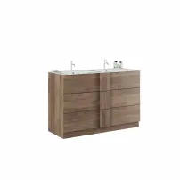 Комплект долен шкаф и мивка за под, кафяв, LC Mobili Italia Jupiter 122x86x47 см