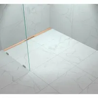 Комплект душ канал с капак Kessel Linearis iNFINITY 90 90 см меден