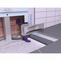 Комплект душ канал с капак Kessel Scada 31.2x7.4 см със стенен сифон