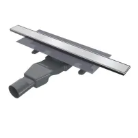 Комплект душ канал с капак Wirquin Aqua, инокс, 60 см