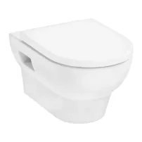 Комплект окачена тоалетна чиния Hansgrohe GladeLake S AquaChannel Flush с нормално затварящ капак