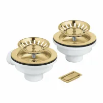 Комплект за източване на двойна мивка Grohe Gold