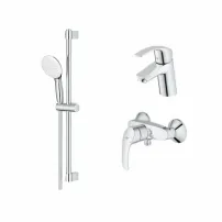 Комплект за смесител за мивка и душ Grohe Eurosmart New M с душ гарнитура
