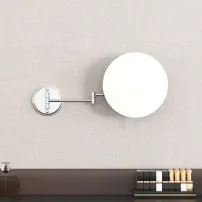 Козметично огледало Inter Ceramic, 20x42 см, гланциран хром, с увеличение x5