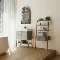 Krofam Moss тъмносив подов шкаф 50 см