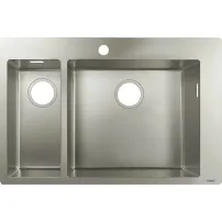 Кухненска мивка Hansgrohe S71 от неръждаема стомана 75.5x50 см