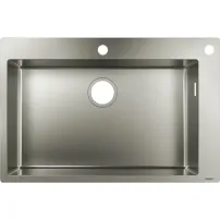 Кухненска мивка Hansgrohe S71 от неръждаема стомана 76x50 см