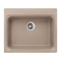 Кухненска мивка Inter Ceramic, композит, пясъчен гранит, 62x52 см, без отцедник