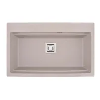 Кухненска мивка Inter Ceramic, композит, пясъчен гранит, 78x48 см