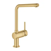 Кухненски смесител Grohe Minta, матово злато, Cool Sunrise