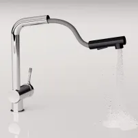 Кухненски смесител с издърпващ се чучур Ideal Standard Ceralook BlueStart гланцов хром