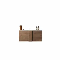 LC Mobili Italia Jupiter комплект долен шкаф и стенен умивалник кафяв 101x53x47 см