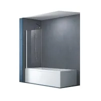 Mediterraneo Стандартен параван за вана 80x140 см, закалено стъкло