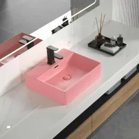 Мивка за плот Inter Ceramic Art матово розова 50 см