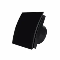MMotors MMP вентилатор за баня, черно стъкло, с изпускателна система 19W