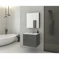 Огледален шкаф Drop Torino антрацит 60 см