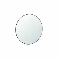 Огледало с LED осветление Gala Diam 100x100 см черно