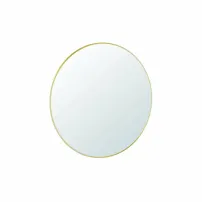 Огледало с LED осветление Gala Diam 100x100 см златно