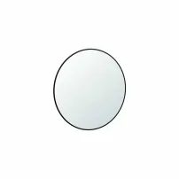Огледало с LED осветление Gala Diam 80x80 см черно