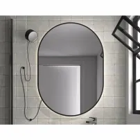 Огледало с LED осветление Gala Moira 60x85 см черно