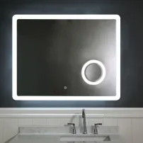 Огледало с осветление и антизапотяване Inter Ceramic, правоъгълно, 100x80 см