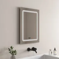 Огледало с осветление и антизапотяване Inter Ceramic, правоъгълно, 50x70 см