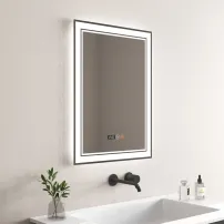 Огледало с осветление и антизапотяване Inter Ceramic, правоъгълно, 50x70 см
