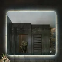 Огледало с осветление и размразител Fluminia Verona 80 см