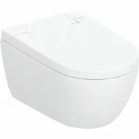 Окачена тоалетна чиния с капак с плавно затваряне и функция биде Geberit AquaClean Alba