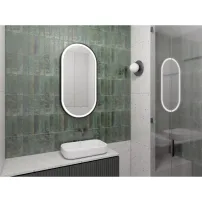 Овално LED огледало Dubiel Vitrum Solaris 50x100 см
